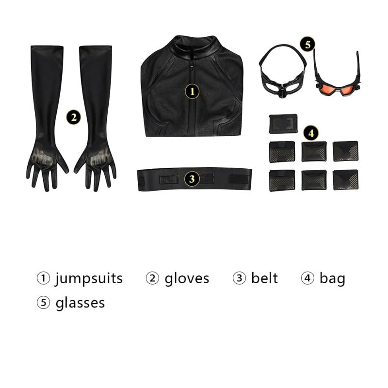 Selena Kyle Anime Catgirl Cosplay Costume - Halloween & Cosplay Zentai Jumpsuit for Adults-Astricos