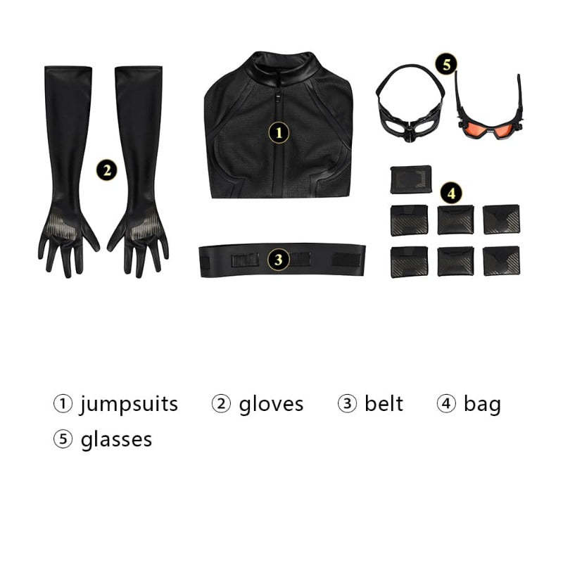 Selena Kyle Anime Catgirl Cosplay Costume - Halloween & Cosplay Zentai Jumpsuit for Adults-Astricos