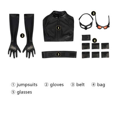 Selena Kyle Anime Catgirl Cosplay Costume - Halloween & Cosplay Zentai Jumpsuit for Adults-Astricos