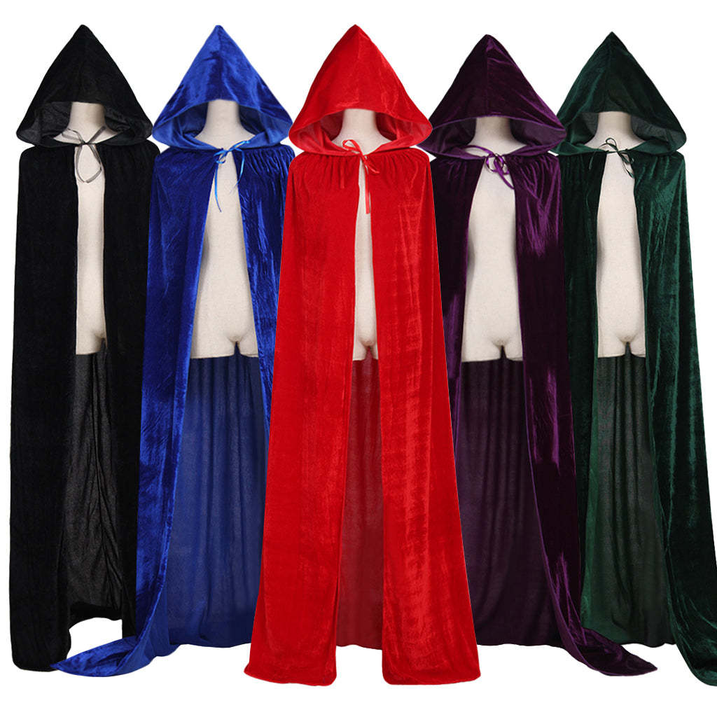 Vampire Cape Medieval Hooded Robe - Premium Cosplay Costume for Gothic & Fantasy Events-Astricos
