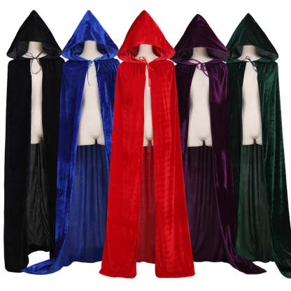 Vampire Cape Medieval Hooded Robe - Premium Cosplay Costume for Gothic & Fantasy Events-Astricos
