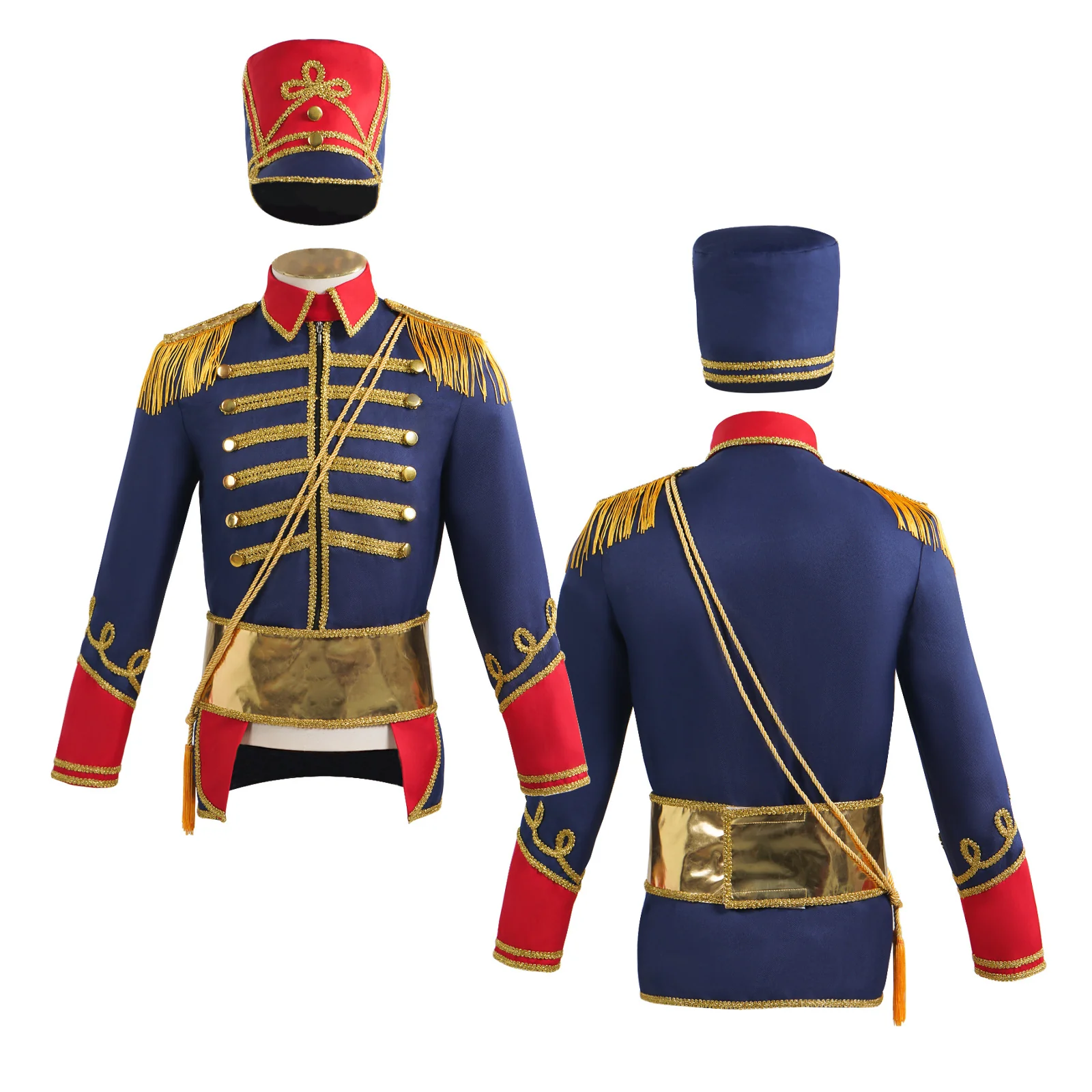 European Marshal Court Jacket with Hat, Custom‑Made for Medieval & Halloween Events