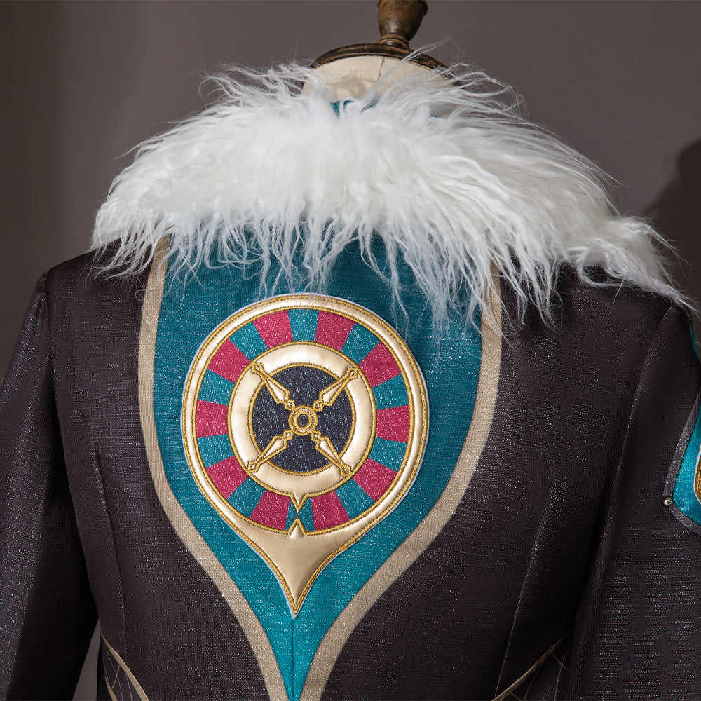 Honkai Star Rail Aventurine Cosplay Costume Wig & Earrings Set | Authentic Game Cosplay Accessories-Astricos