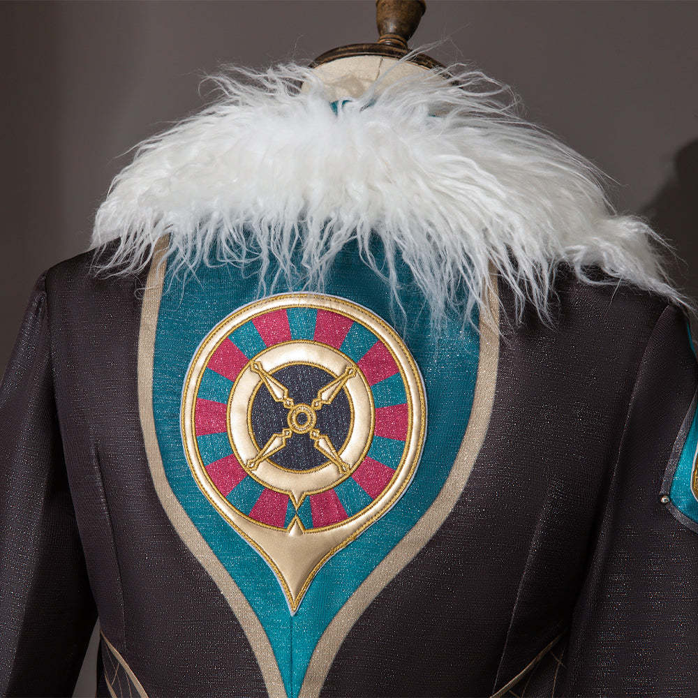 Honkai Star Rail Aventurine Cosplay Costume Wig & Earrings Set | Authentic Game Cosplay Accessories-Astricos