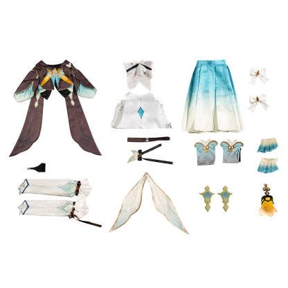 Honkai Star Rail Light Bell Cosplay Costume Set - Women’s Halloween & Cosplay Outfit with Wig & Accessories-Astricos