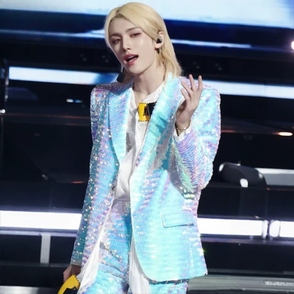 ONER Inspired Sequin Suit Set，Custom‑Made for Stage Performance Shows