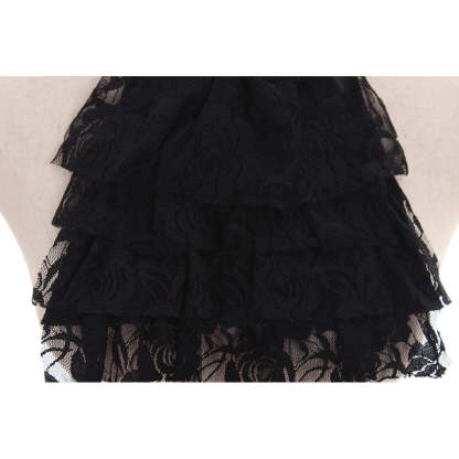 Victorian Black Lace Detachable Collar - Elegant Cosplay & Gothic Accessory-Astricos
