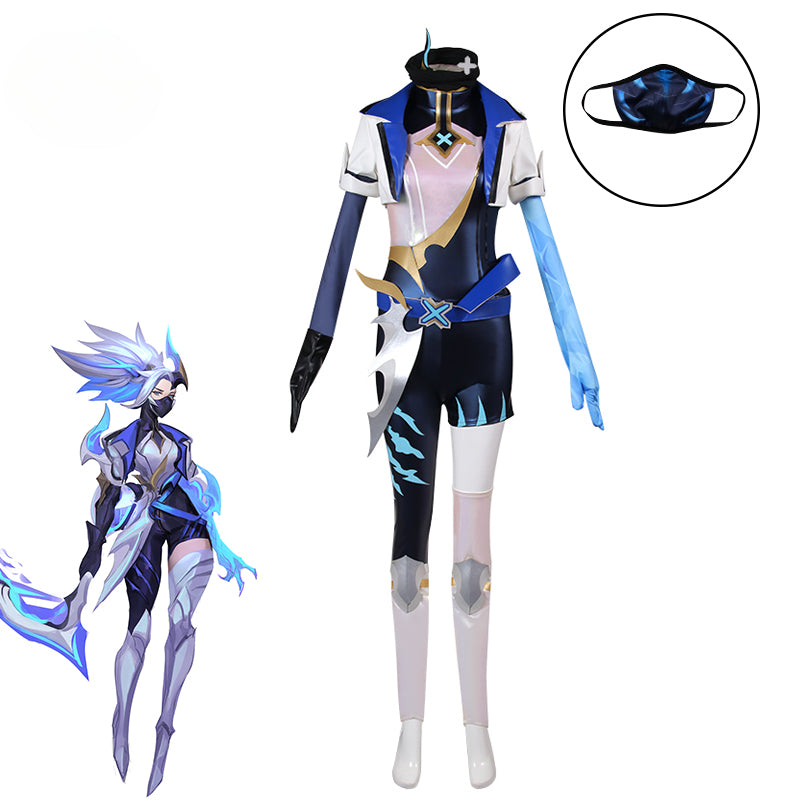 DRX Akali Cosplay Costume - League of Legends Akali Women Outfit for Halloween & Conventions-Astricos