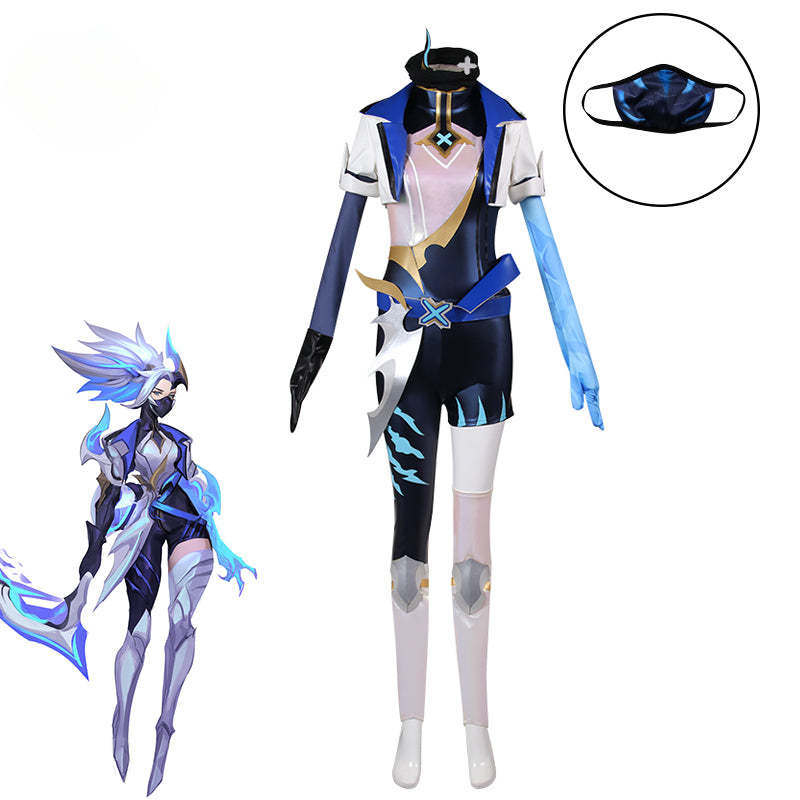 DRX Akali Cosplay Costume - League of Legends Akali Women Outfit for Halloween & Conventions-Astricos