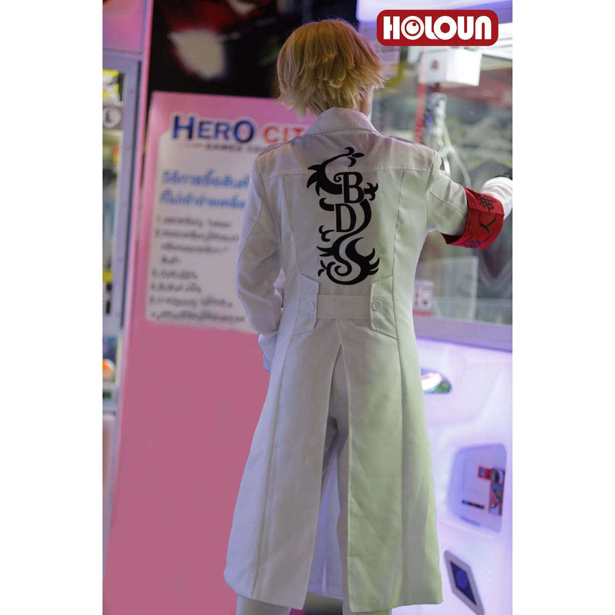 Hajime Kokonoi Koko Seishu Inui Black Dragon White Embroidery Cosplay Costume | Astricos-Astricos