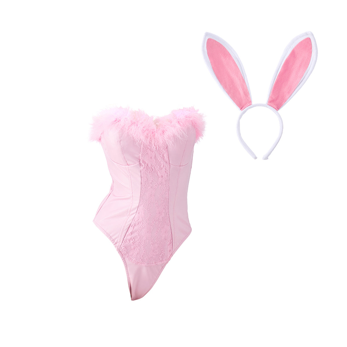 Legally Blonde Pink Bunny Jumpsuit Cosplay Costume – Iconic Elle Woods Outfit-Astricos