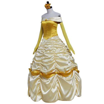Beauty and the Beast Belle Cosplay Costume | Princess Dress for Halloween & Cosplay-Astricos