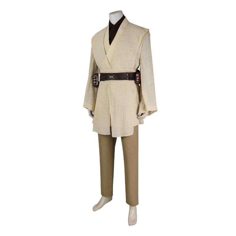 Obi-Wan Kenobi Cosplay Costume Robe Full Set - Perfect for Halloween & Star Wars Parties-Astricos