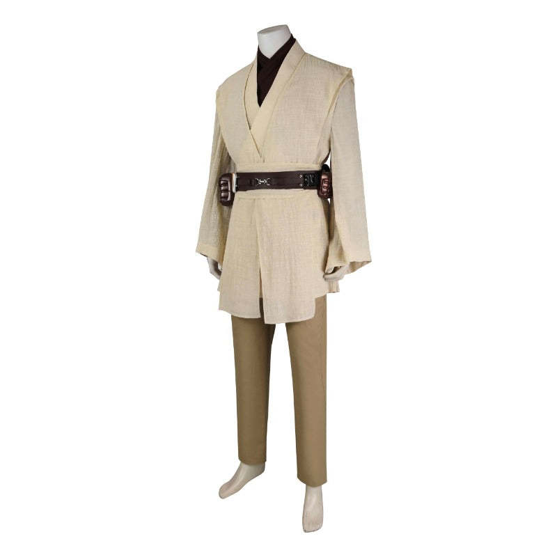 Obi-Wan Kenobi Cosplay Costume Robe Full Set - Perfect for Halloween & Star Wars Parties-Astricos