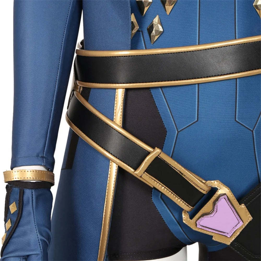 Valorant Reyna Cosplay Costume Jumpsuit Outfit - Perfect for Halloween & Carnival-Astricos