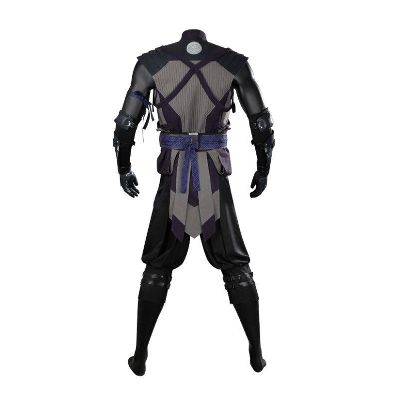 Mortal Kombat 1 Smoke Cosplay Costume Full Set with Mask for Halloween & Parties-Astricos