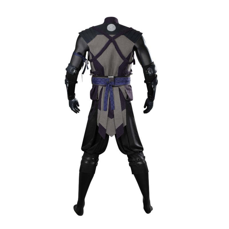 Mortal Kombat 1 Smoke Cosplay Costume Full Set with Mask for Halloween & Parties-Astricos