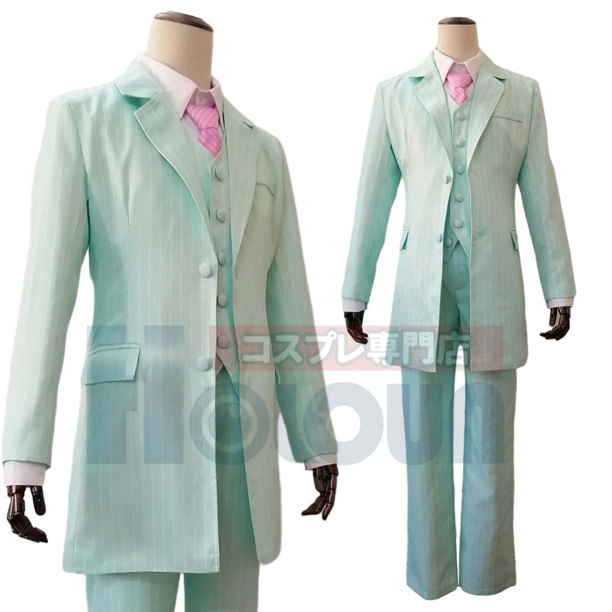 Bonten Rindo Haitani Ran Cosplay Costume - Tokyo Anime Blue Green Suit for Halloween & Casual Wear-Astricos