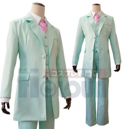 Bonten Rindo Haitani Ran Cosplay Costume - Tokyo Anime Blue Green Suit for Halloween & Casual Wear-Astricos