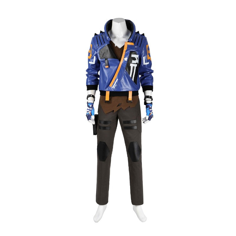 Yoru Kiritani Ryō VALORANT Cosplay Costume Set with Accessories for Men - Astricos-Astricos