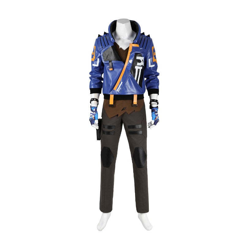 Yoru Kiritani Ryō VALORANT Cosplay Costume Set with Accessories for Men - Astricos-Astricos