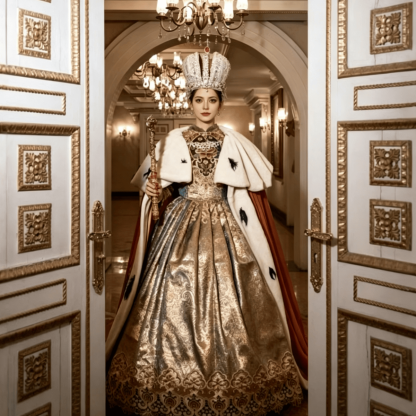 European Court Ball Gown, Custom‑Made for Stage Show & Themed Photoshoot