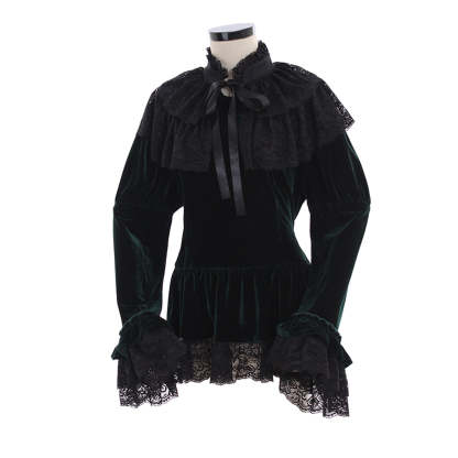 Elegant Lolita Strapless Chiffon Blouse with Trumpet Sleeves for Women & Girls-Astricos
