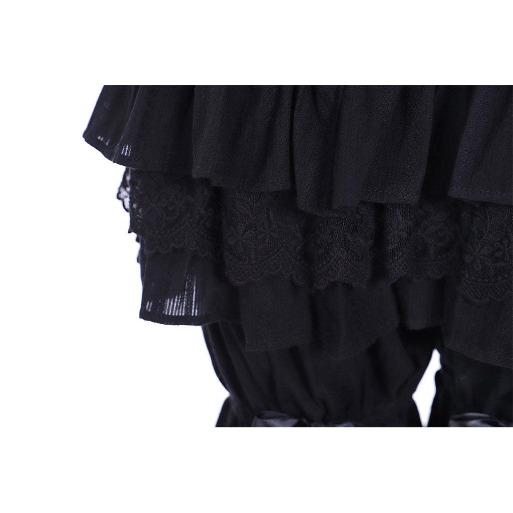 Elegant Women's Pantaloons with Short Ruffles & Lace Trim | Astricos Cosplay Costumes-Astricos