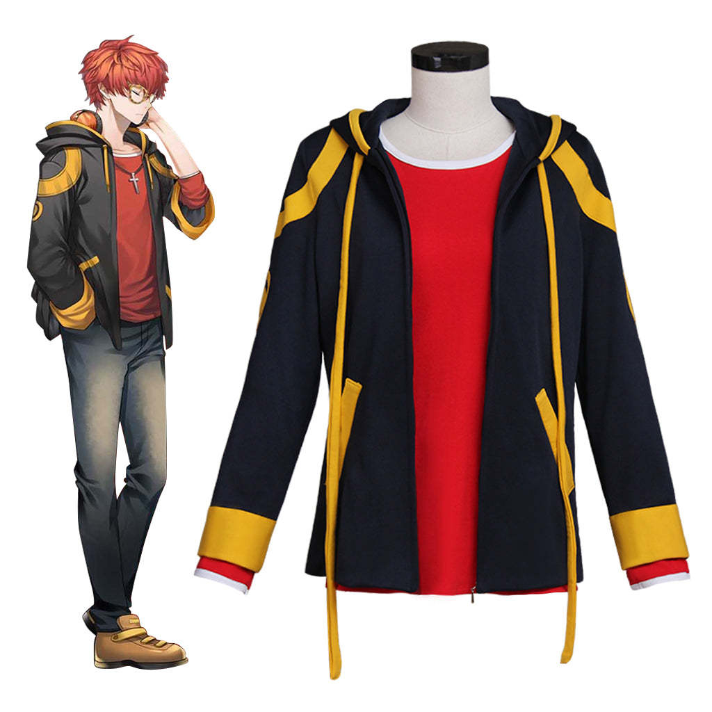 Mystic Messenger 707 Saeyoung Luciel Choi Cosplay Costume - Premium Game Outfit-Astricos