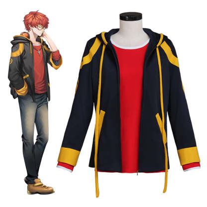 Mystic Messenger 707 Saeyoung Luciel Choi Cosplay Costume - Premium Game Outfit-Astricos