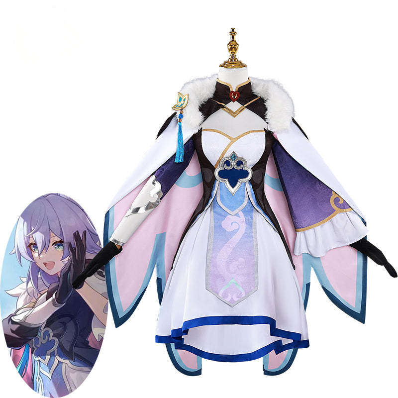 Honkai Star Rail Foxian Baiheng Cosplay Costume - High-Cloud Quintet Member Outfit-Astricos