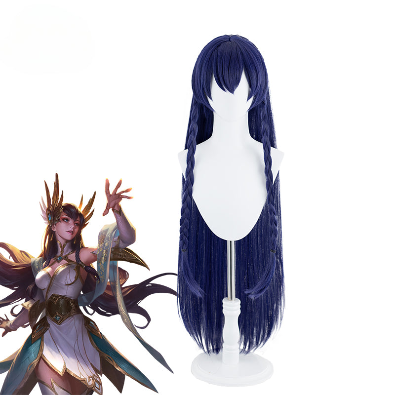 LOL Immortal Journey Irelia 100cm Long Blue Cosplay Wig - Heat Resistant Synthetic Hair-Astricos