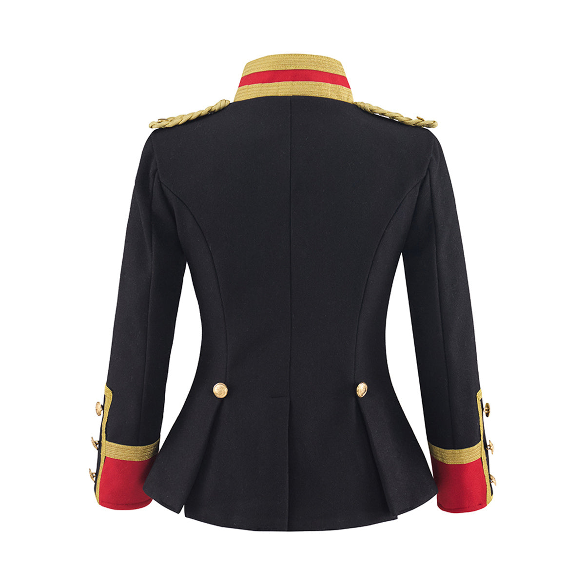 Women’s Black Officer Coat – Premium Cosplay Costume for Anime & Military Enthusiasts-Astricos
