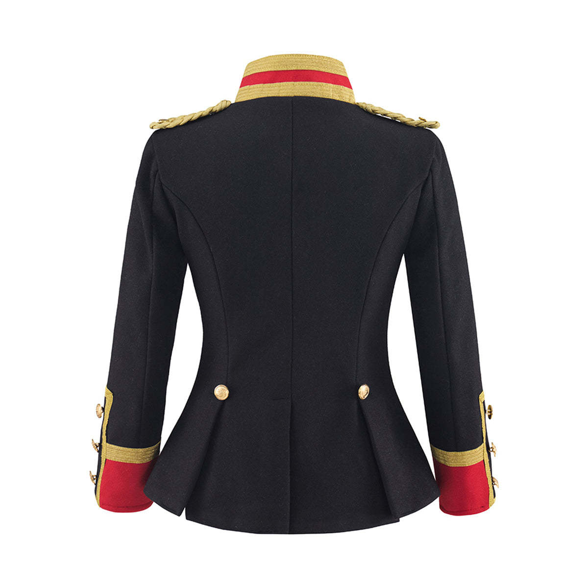 Women’s Black Officer Coat – Premium Cosplay Costume for Anime & Military Enthusiasts-Astricos