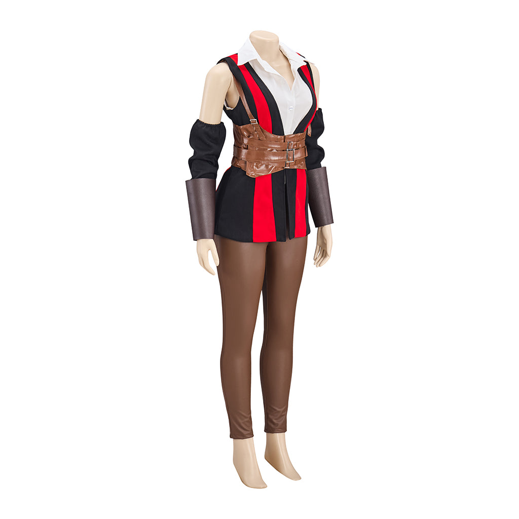 Women's Stylish PU Leather Jacket & Pants Set – Ultimate Cosplay Costume & Fashion Outfit-Astricos