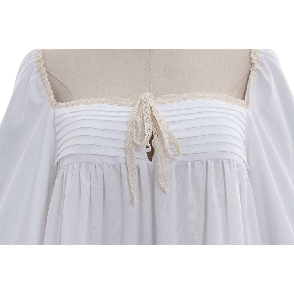 Victorian-Style Vintage White Ruffle Shirt - Elegant Cosplay Costume-Astricos