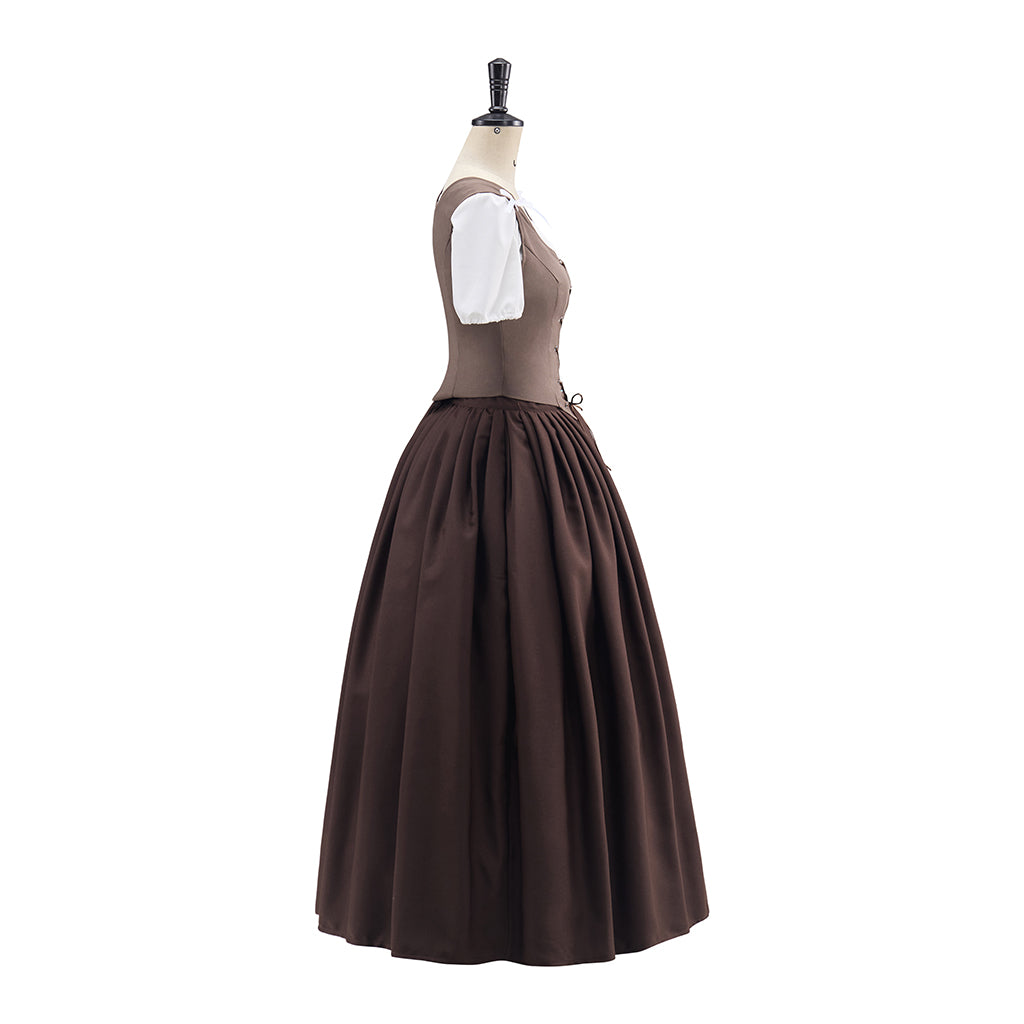 Outlander Brown Suit Skirt Cosplay Costume – Authentic & Detailed Replica for Fans-Astricos