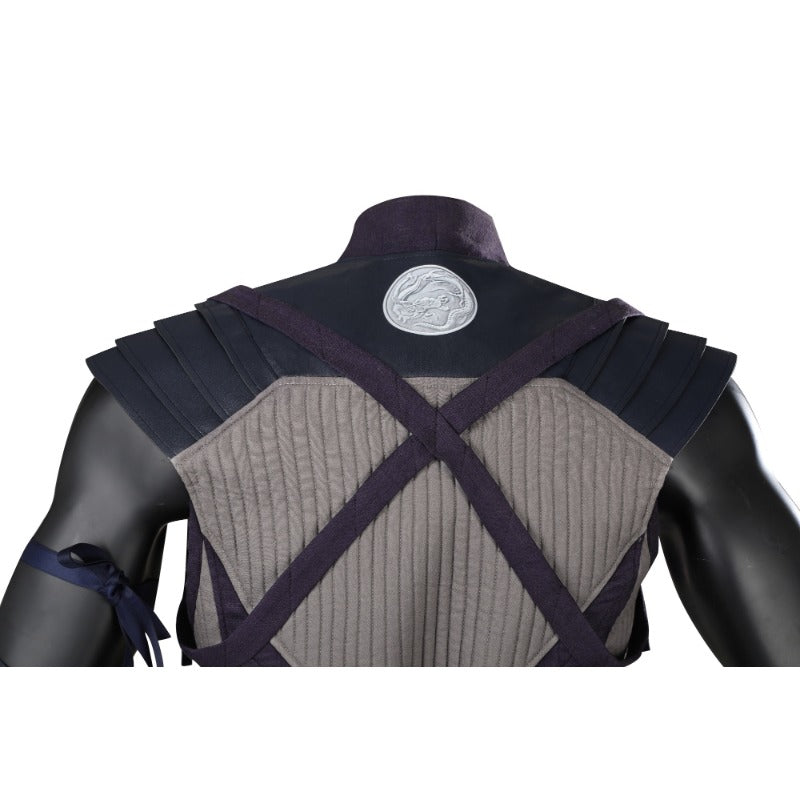 Mortal Kombat 1 Smoke Cosplay Costume Full Set with Mask for Halloween & Parties-Astricos