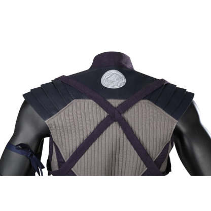 Mortal Kombat 1 Smoke Cosplay Costume Full Set with Mask for Halloween & Parties-Astricos