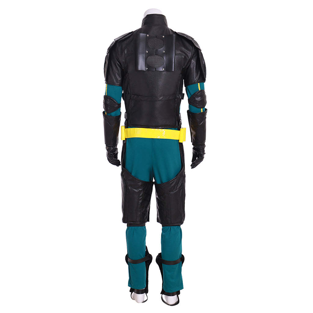 Kick-Ass Dave Lizewski Cosplay Costume – Green & Yellow Superhero Suit-Astricos