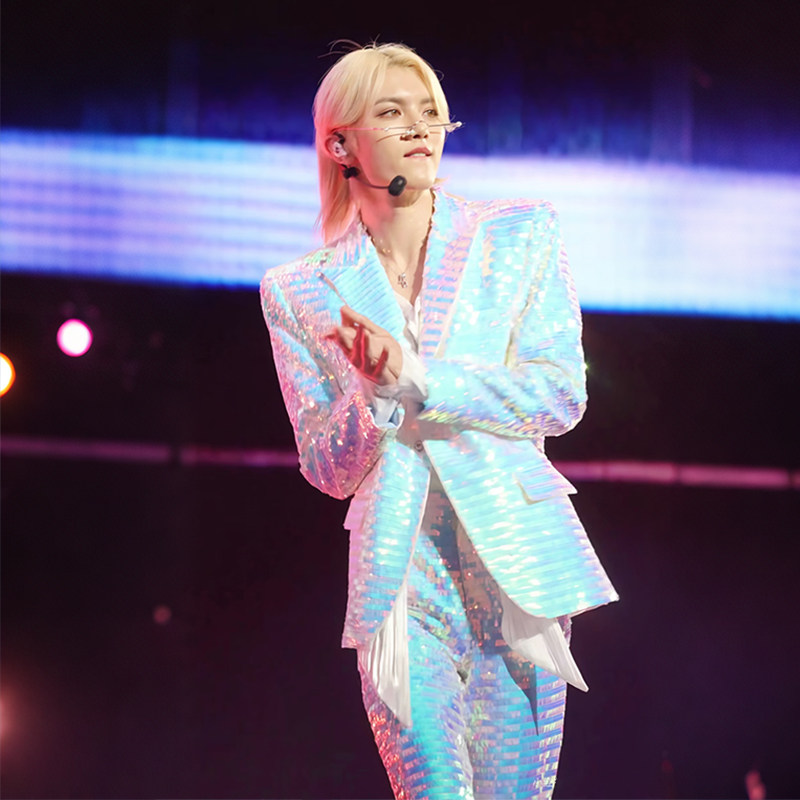 ONER Inspired Sequin Suit Set，Custom‑Made for Stage Performance Shows