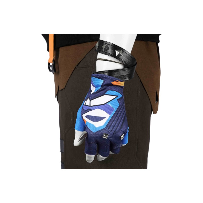 Yoru Kiritani Ryō VALORANT Cosplay Costume Set with Accessories for Men - Astricos-Astricos