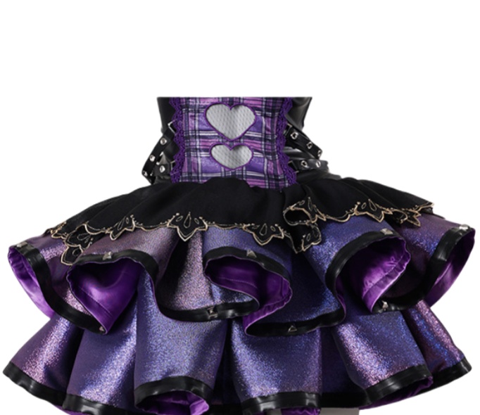 Yujian Wujian Cosplay Costume Kuromi Sanrio Collaboration Anime Game Character Outfit-Astricos