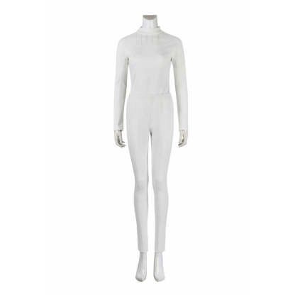 Queen Amidala Padmé White Battle Outfit with Cloak - Star Wars Cosplay Costume for Comic Con & Halloween-Astricos