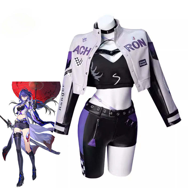 Honkai Star Rail Acheron Cosplay Costume - Galaxy Rangers Racing Suit for Halloween & Cosplay-Astricos