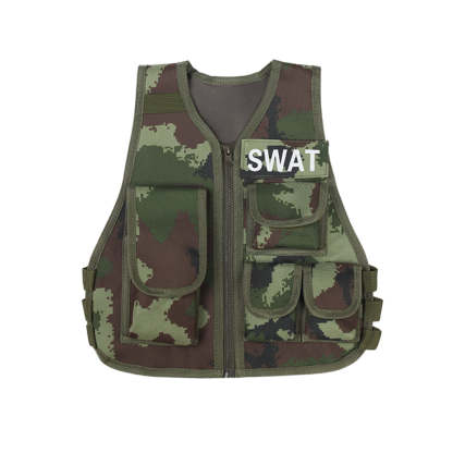 Kids Military Airsoft Vest - Camouflage Tactical Cosplay Costume for Outdoor Adventures-Astricos
