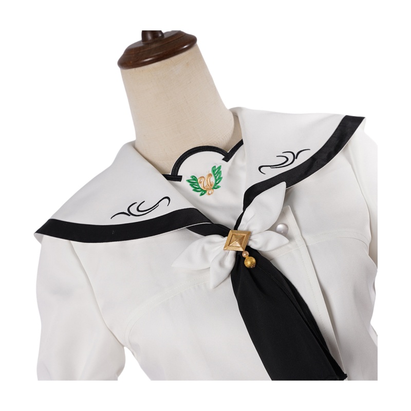 Summer Pocket Cosplay Costume - Sorakado Ao & Naruse Shiroha Anime White JK Outfit for Cosplay Enthusiasts-Astricos
