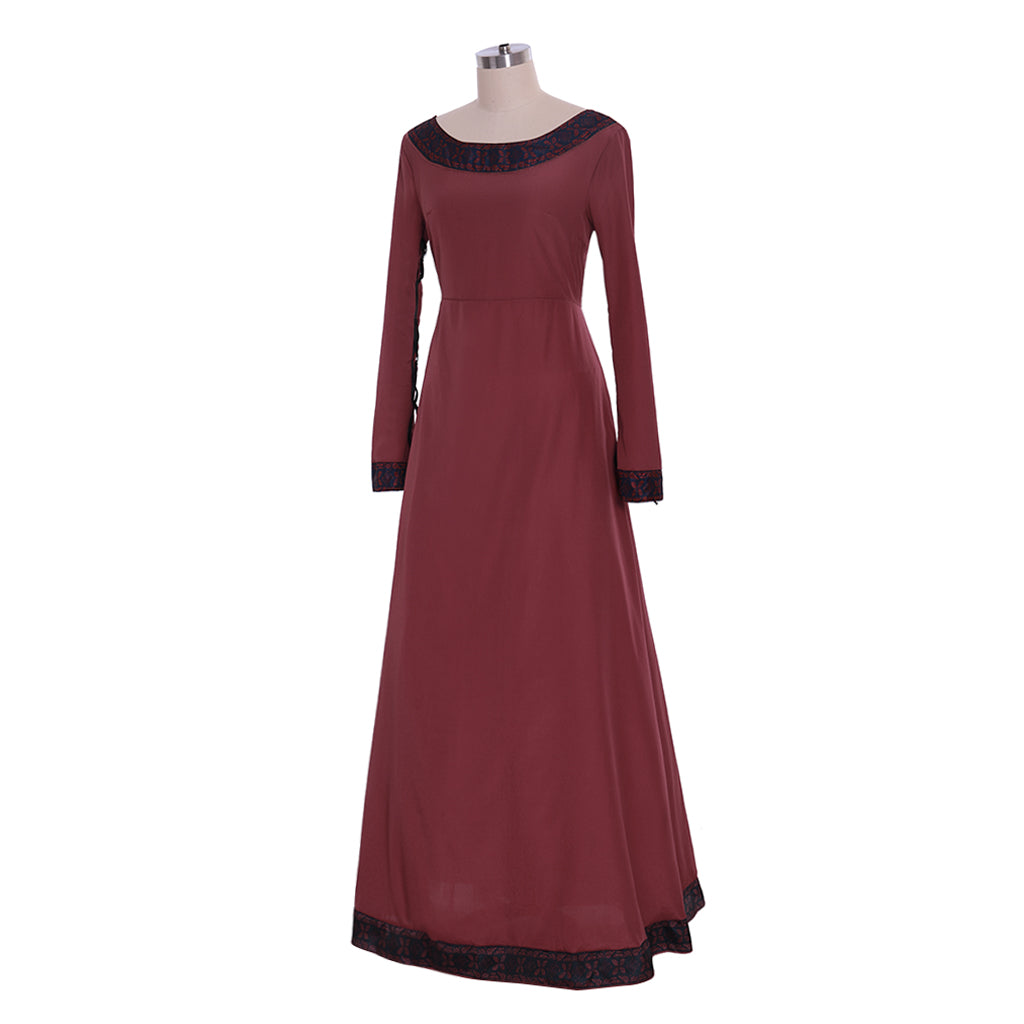 Medieval Royal Court Queen Princess Robe Dress for Regency Tudor Tea Party & Ball-Astricos