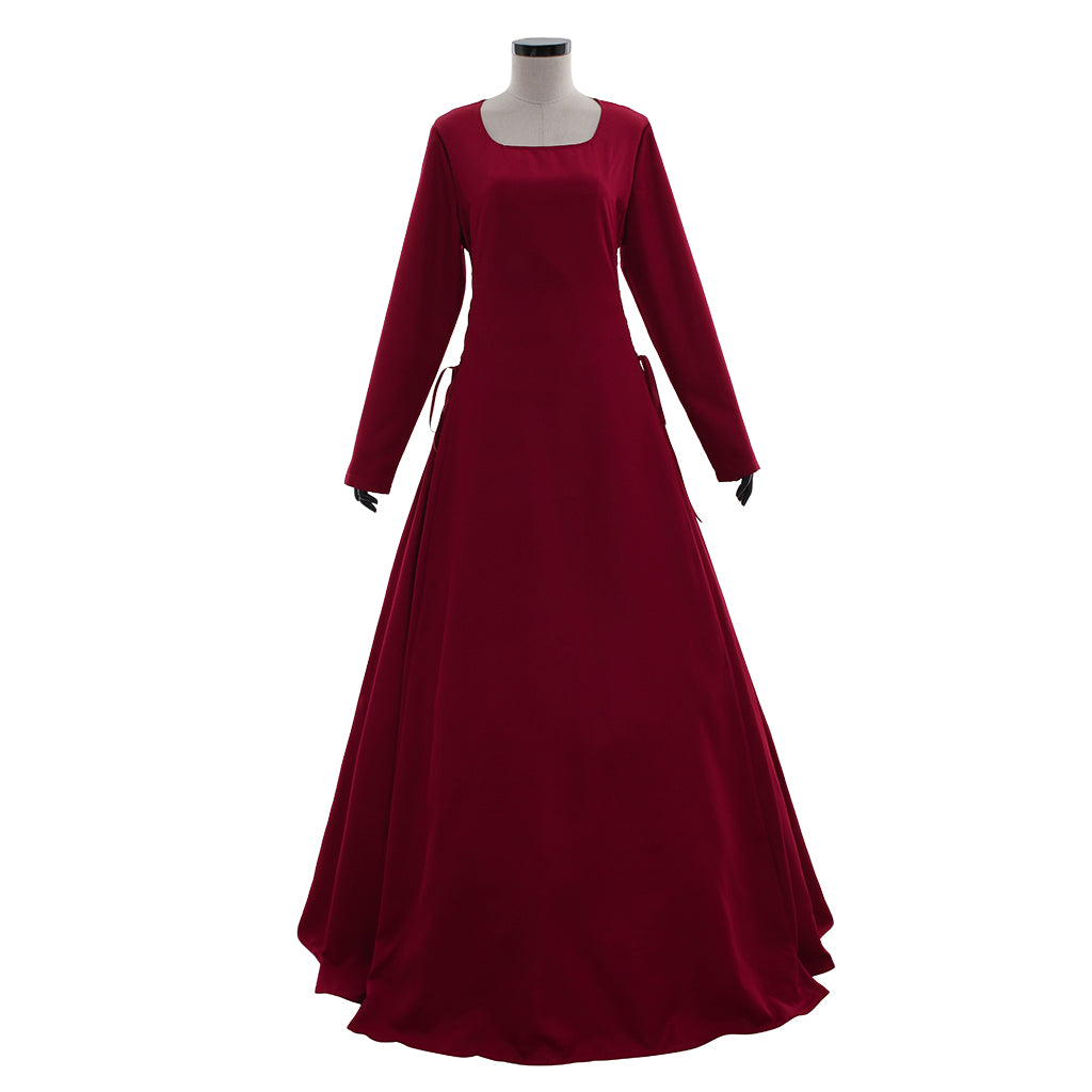 Gothic Victorian Red Dress for Women | Renaissance Elegant Prom & Halloween Party Costume-Astricos