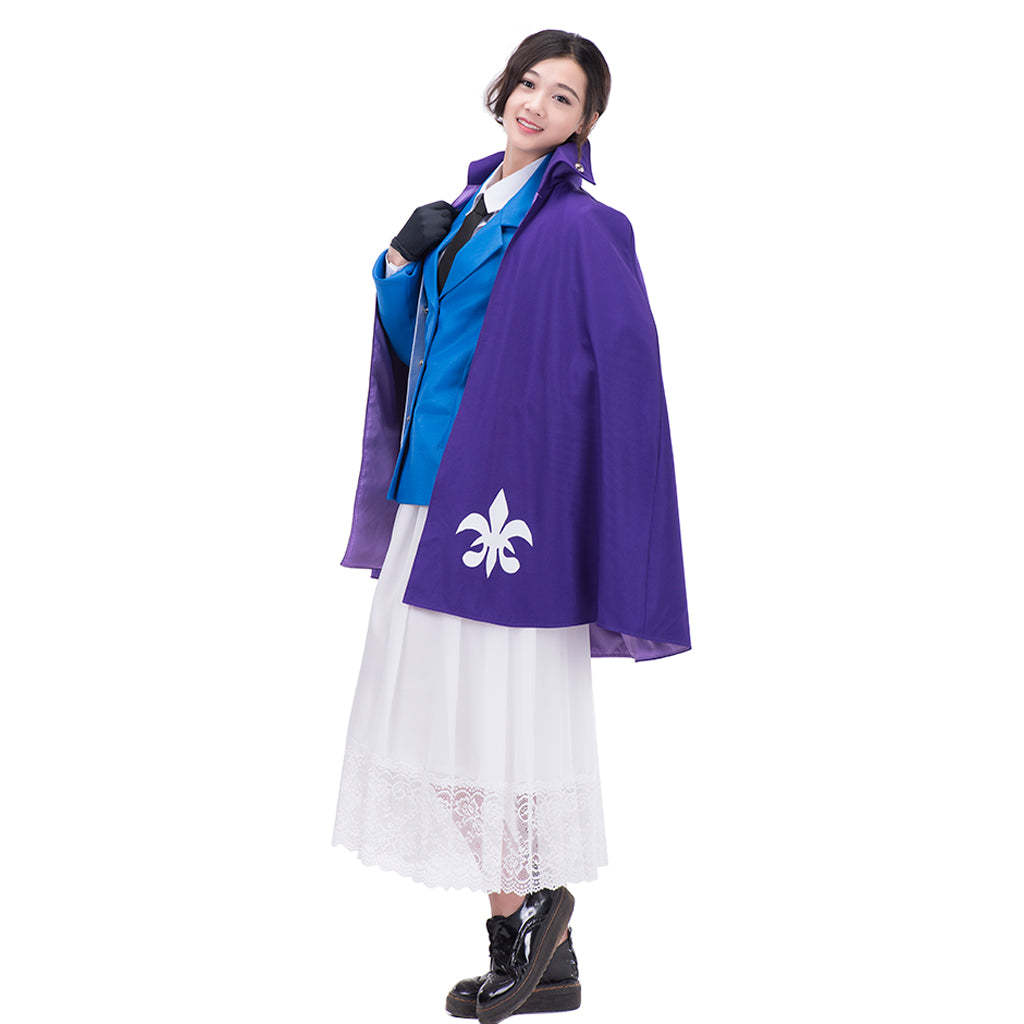 Hetalia: Axis Powers France Nyotalia Female Cosplay Dress - Authentic Design | Astricos-Astricos